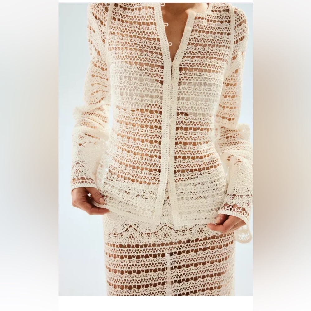 H&M Crochet Cardigan NWT
